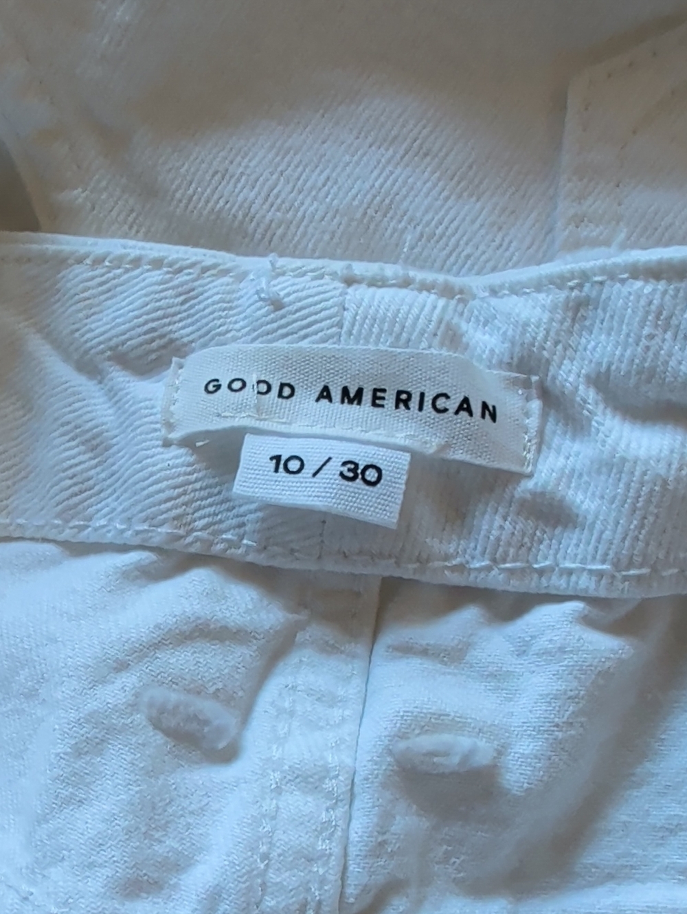 Good American Good Boy Ankle Wrap Pants White NWT - Picture 6 of 8